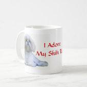 Shih Tzu j'adore la tasse (Devant gauche)