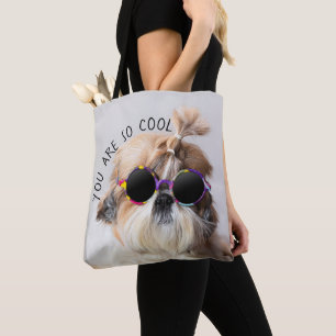 Shih Tzu Je bent zo Cool schattig leuk Zonnebril F Draagtas