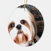 Shih Tzu Keramisch Ornament (Links)