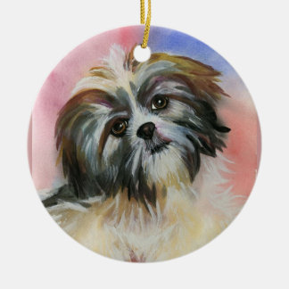 shih tzu keramisch ornament
