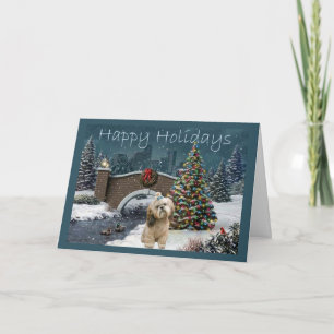 Shih Tzu Kerst Kaart avond
