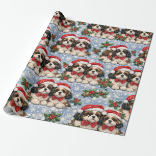 Shih Tzu kerstcadeaupapier Cadeaupapier