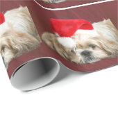 Shih Tzu Kerstmis Cadeaupapier (Rol Hoek)