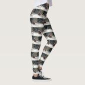 Shih Tzu Kerstsneeuw winter Leggings (Rechts)
