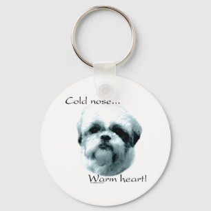 Shih Tzu koude neus, warm hart sleutelhanger