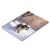 Shih Tzu Laat het sneeuwen Kerstmis Notitieboek (Linkerzijde)