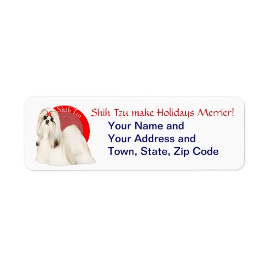 Shih Tzu labels (Voorkant)