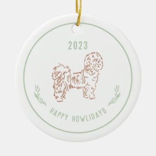Shih Tzu, Lhassa Apso Dog Ornement de vacances