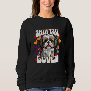 Shih Tzu liefhebber Cute Cartoon Hond Met Hartjes Trui