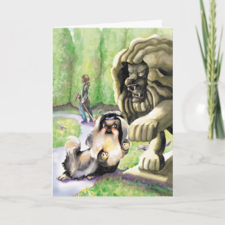 Shih Tzu Lion - Gefeliciteerd met je nieuwe baan Kaart