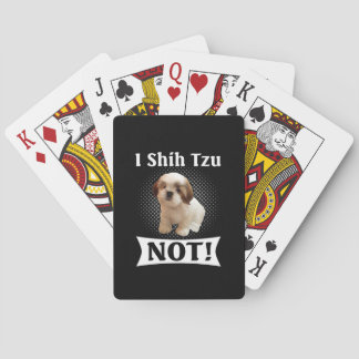Shih Tzu Love Cute Funny Shih Tzu Pokerkaarten