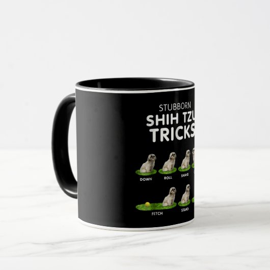 Shih Tzu Lover | Funny Shih Tzu Trick Dog Love Mok (Voorkant links)