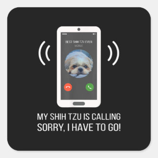 Shih Tzu Lover | Grappige Shih Tzu hond Vierkante Sticker