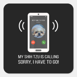 Shih Tzu Lover | Grappige Shih Tzu hond Vierkante Sticker