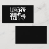 Shih Tzu Lover| Ik hou gewoon van mijn sjiitische Informatiekaartje (Voorkant / Achterkant)