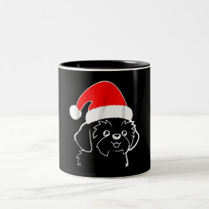 Shih Tzu Lovers Oeganda kerstcadeau voor Shih Tzu Tweekleurige Koffiemok