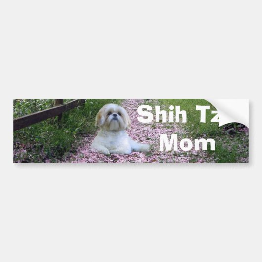 Shih Tzu Ma Bumpersticker (Voorkant)