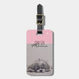 Shih Tzu Mama Bagagelabel voor Dog Moms
