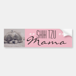 Shih Tzu Mama Bumpersticker voor Dog Moms