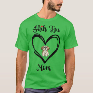 Shih Tzu Mama, ik hou van mijn sjiih Tzu mam T-shirt