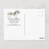 Shih tzu Moving Faire-part Carte postale (Dos)