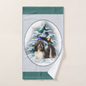 Shih Tzu Noël (Serviette à main)