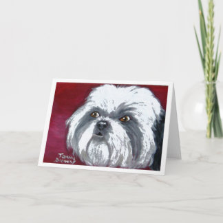 Shih Tzu Notecard Kaart