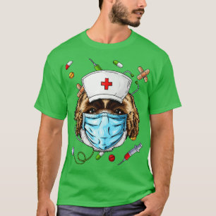 Shih Tzu Nurse RN Funny Dog ER Nursing School Afst T-shirt
