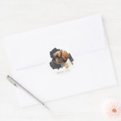 Shih Tzu Originele Kunst Ronde Sticker (Envelop)
