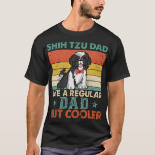Shih Tzu pa is een gewone vader, maar een koelere T-shirt