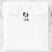 Shih Tzu Panda Ronde Sticker (Tas)
