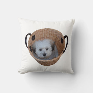 Shih Tzu Panier Coussin rond