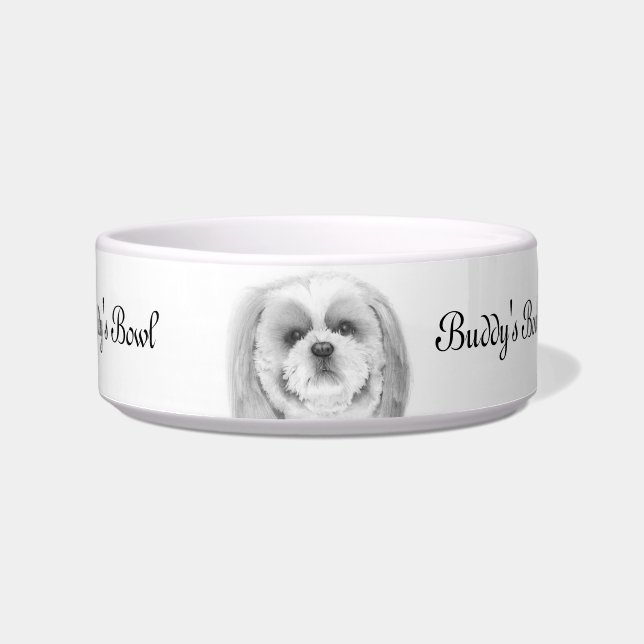 Shih Tzu Pet bowl Voerbakje (Voorkant)
