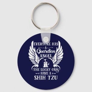 Shih Tzu pet dog guardian angel Sleutelhanger