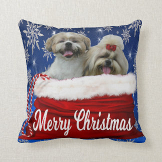 Shih tzu Pillow Kerstmis Kussen