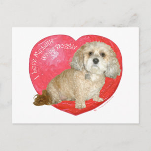 Shih Tzu / Poodle Mix Valentijnsdag Feestdagenkaart
