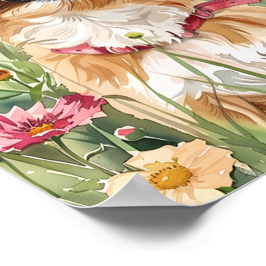 Shih Tzu Portrait Art - Schattigee Dog Wall Print  (Hoek)