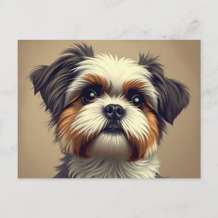 Shih Tzu-portret Briefkaart