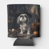 Shih Tzu Pumpkins Halloween eng Blikjeskoeler (Achterkant)