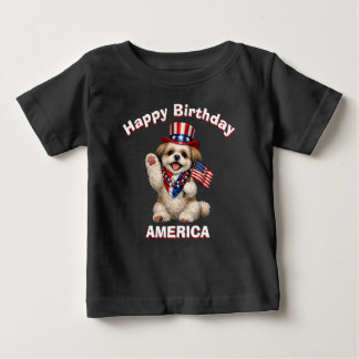 Shih Tzu Puppy (2f) Patriottisch Kinder T-shirt