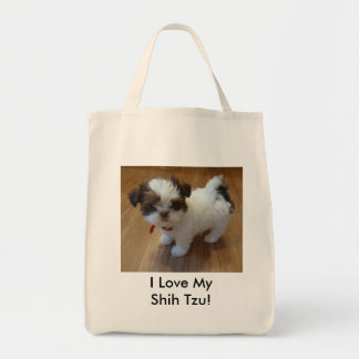 Shih Tzu Puppy Canvas tas