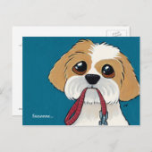 Shih Tzu Puppy Dank u Briefkaart (Voorkant / Achterkant)