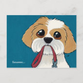 Shih Tzu Puppy Dank u Briefkaart (Voorkant)