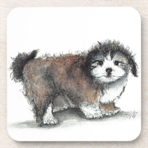 Shih tzu Puppy Dog, Pet Drankjes Onderzetter