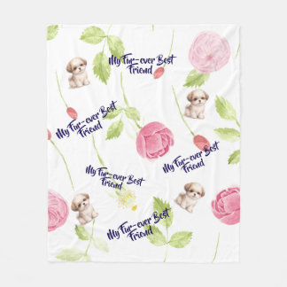 Shih Tzu Puppy Fleece Dekens