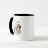 Shih Tzu Pure Heart Mug – Dog Lover Gift (Devant gauche)