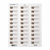 Shih Tzu Retouradreslabels Etiket (Full Sheet)