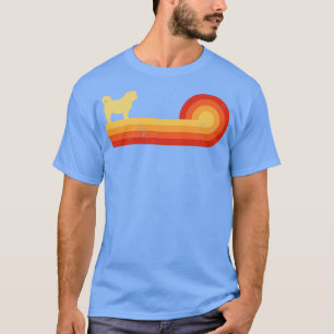 Shih Tzu Retro  Sunset 60s 70s voor mannen vrouwen T-shirt