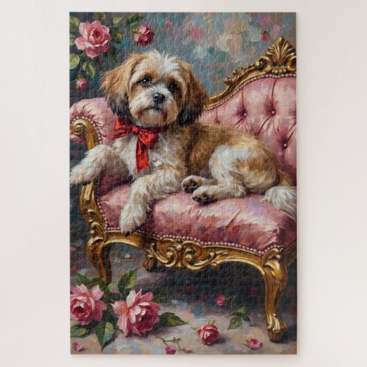 Shih Tzu Rococo Be Mine Valentine's Day Legpuzzel (Verticaal)