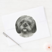 Shih Tzu Ronde Sticker (Envelop)